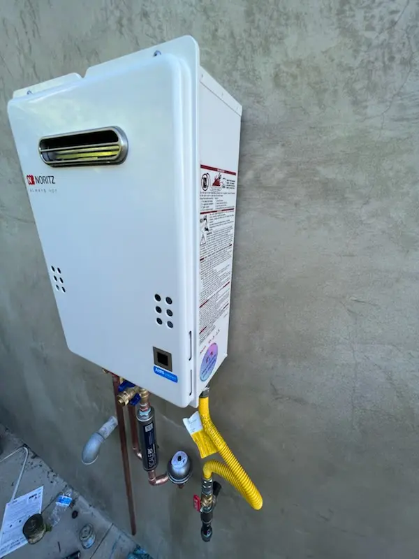 Tankless water heater installation for Monaco homes